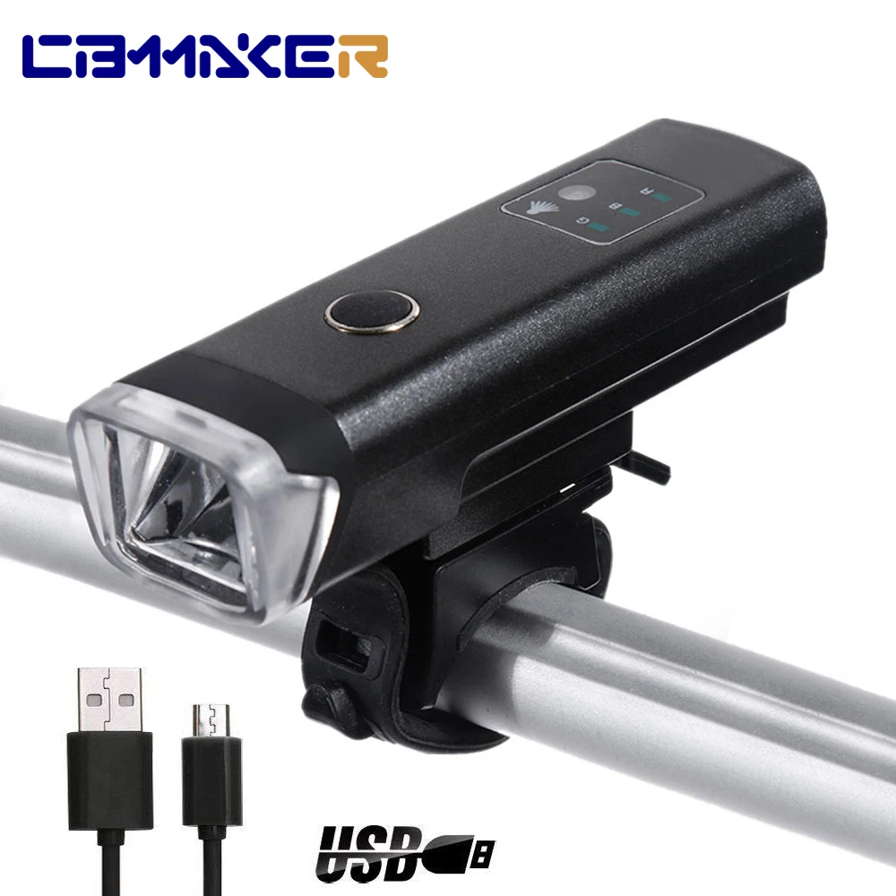 

Фонарь велосипедный передний, 350 лм, USB-зарядка, водонепроницаемый