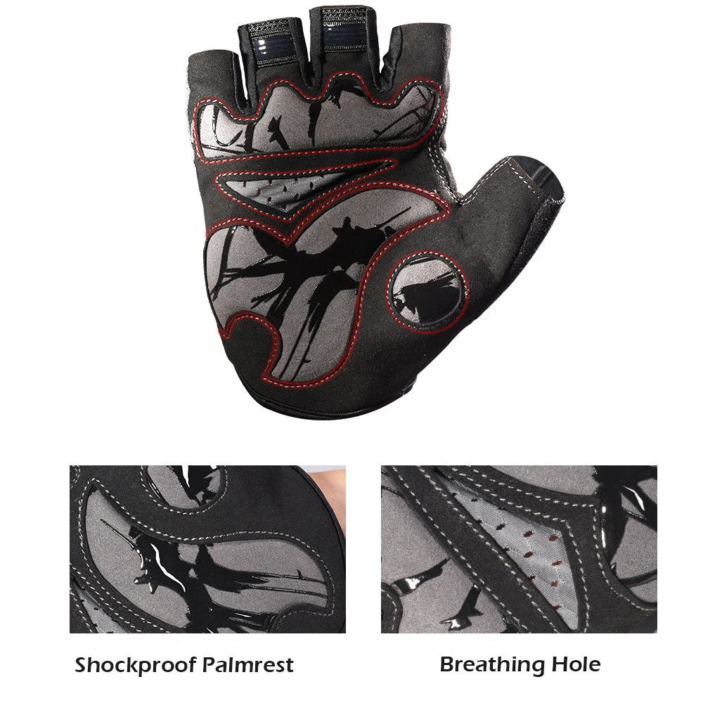 

Weimostar Cycling Gloves Gel Pad Half Finger Bicycle Riding Gloves Men Women Shockproof MTB Bike Gloves Breathable