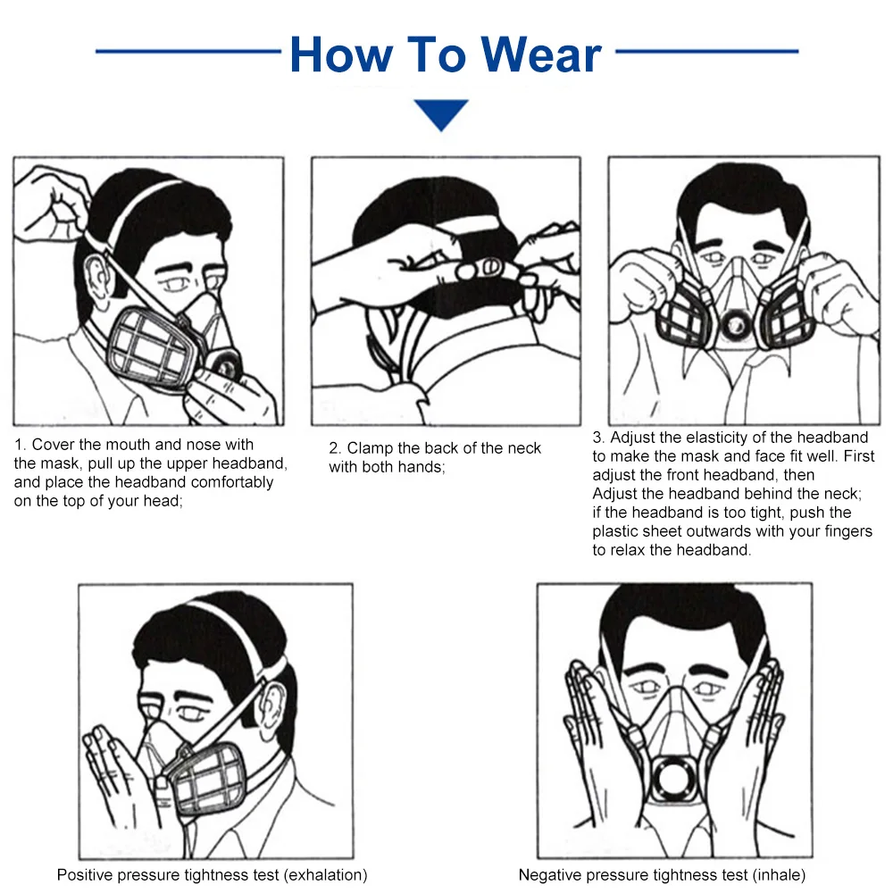 Респиратор для защиты от химических веществ и очков комплект распыления краски