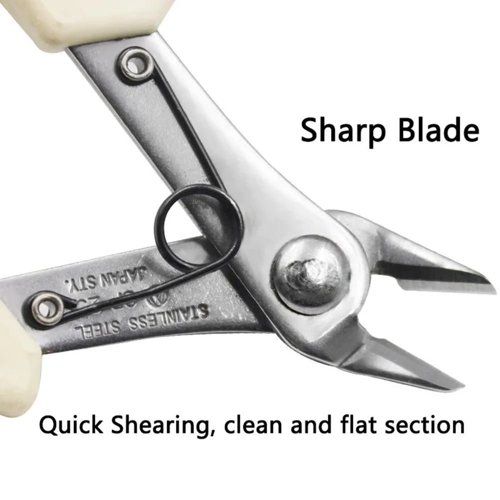 

Stainless Steel Nippers Wire Pliers 45# Steel +PP Cable Cutter Cutting For