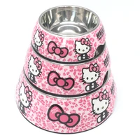 2021 pet dog stainless steel bowls puppy cats food drink water dish feeder travel feeding non slip feeding dishes pets supplies