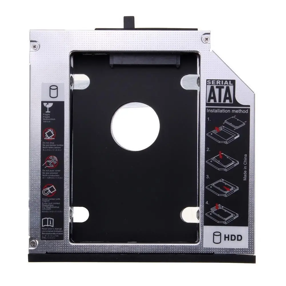 12,7 мм SATA 3,0 2nd HDD Caddy 2," чехол для SSD, HDD жесткий диск Корпус DVD адаптер 2 ТБ для ноутбука CD-ROM оптического устройства