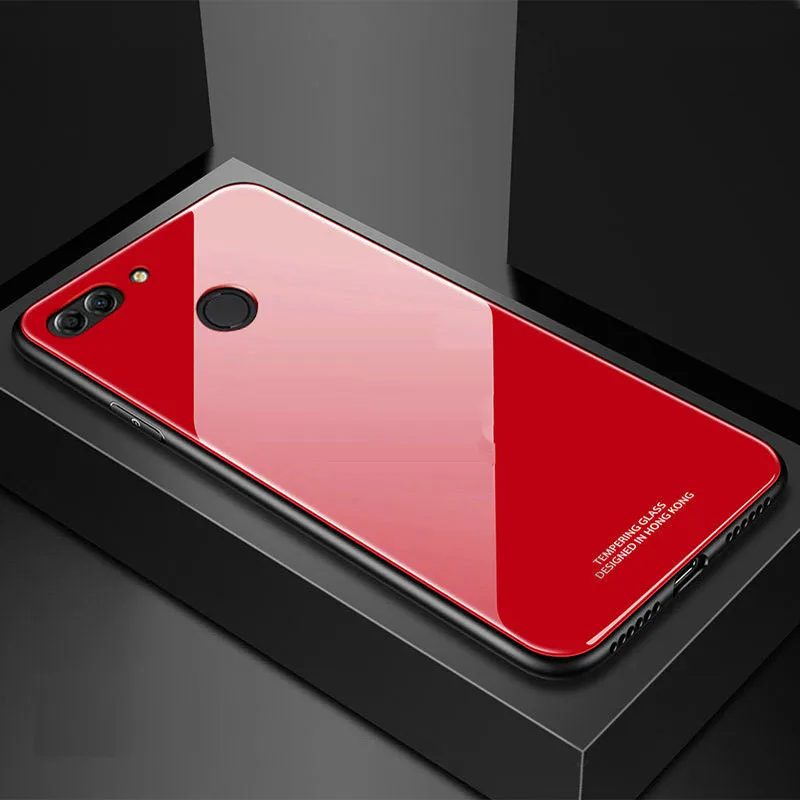red Yuetuo Роскошный Жесткий зеркальное стекло чехол для oppo r9 r9s r11 r11s плюс r15x r15 r17 pro силиконовый чехол-накладка для телефона - Цвет: red