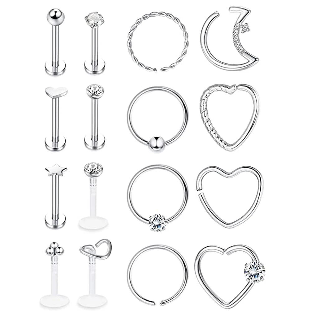 Серьги гвоздики женские из нержавеющей стали украшение для пирсинга хрящевой