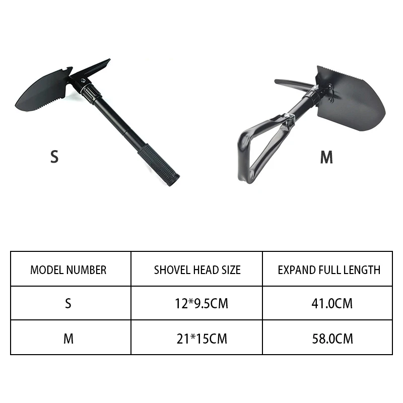 

Multifunction Camping Shovel Survival Folding Shovels Military Tactical Shovel Hiking Outdoor Garden Hoe Digging Survival Tools