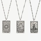 Женское винтажное ожерелье с изображением Таро, резное колье с изображением русалки, Импресса, солнца, Луны, необычное Ювелирное Украшение в готическом стиле