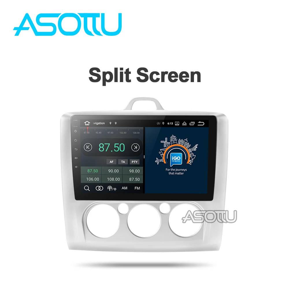 Asottu FO602 Android 9 0 PX6 автомобильный DVD для Ford focus 2 MK2 EXI MT 2004 2005 2006 2007 2008 2009 2010 2011 gps радио
