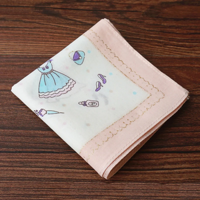 Handkerchiefs Women Cotton High Quality Soft Funny Printed Plaid Various Color Casual Ladies Pocket Square Elegant Chic Trendy - Цвет: 16