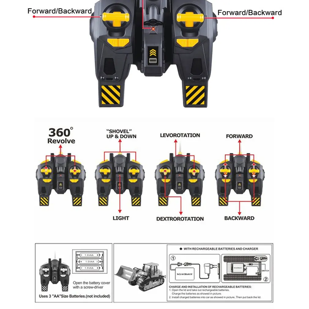 24g радиоуправляемый экскават