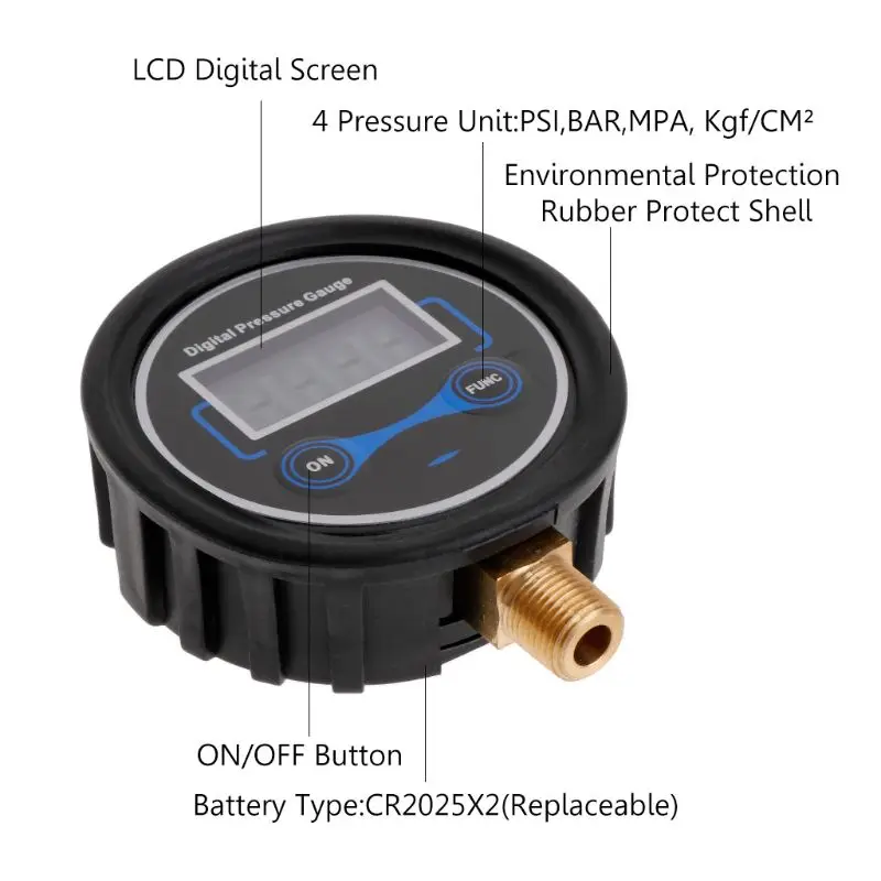 Горячая новинка 0-200PSI LCD цифровой датчик давления в шинах для автомобиля