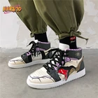 Кроссовки мужскиеженские с высоким берцем, аниме кеды Naruto Orochimaru, модная повседневная спортивная обувь для баскетбола с красным облаком