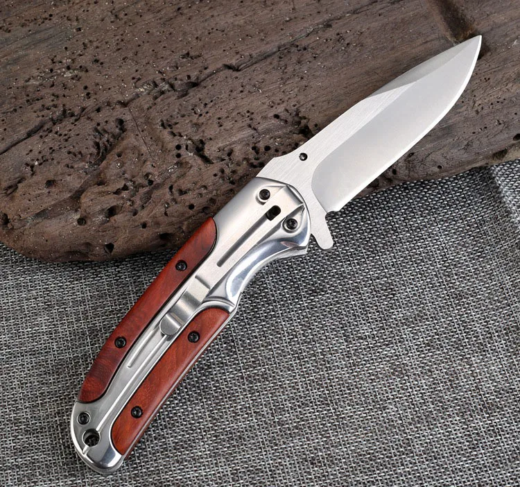 Брендовый титановый складной карманный Военный нож охотничий для кемпинга