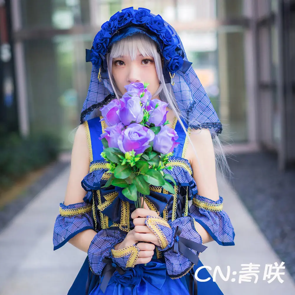 Костюм для косплея аниме взгляд! Minato Yukina Roselia 4-й одиночный 「 ONENESS 」 платья
