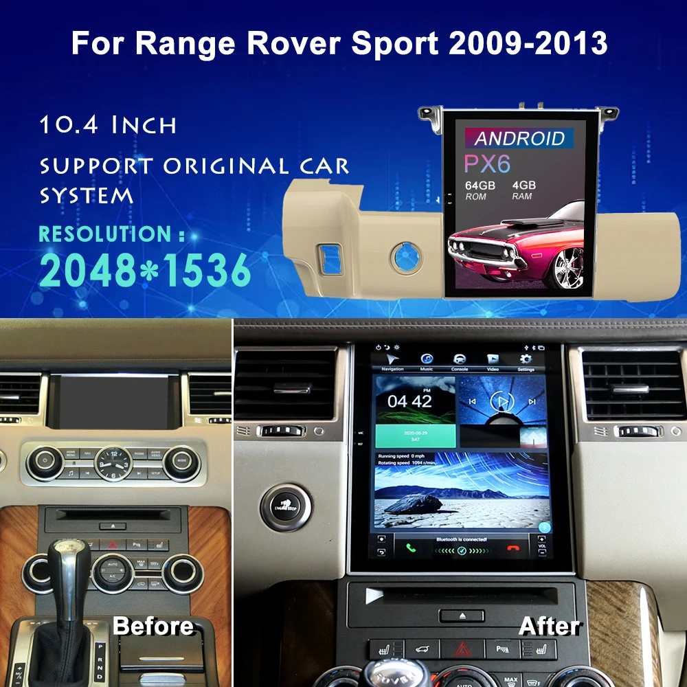 Автомагнитола Tesla в стиле Android с GPS навигацией для Land Rover Range Sport L320 2009 ~ 2016