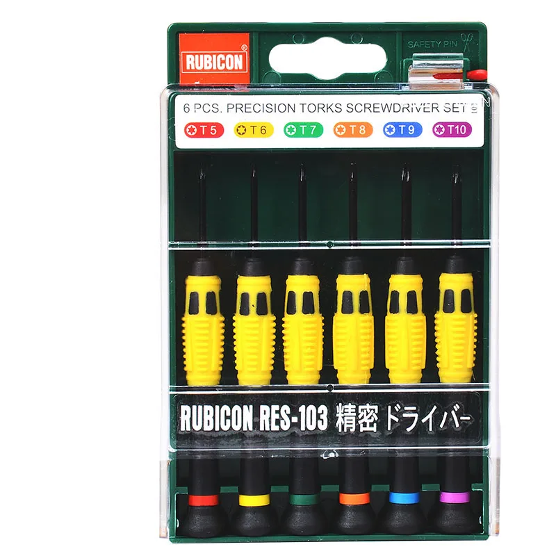 Набор отверток Torx 6 в 1 T5 T6 T8 T9 T10 магнитные отвертки для Nintendo Switch электронных часов