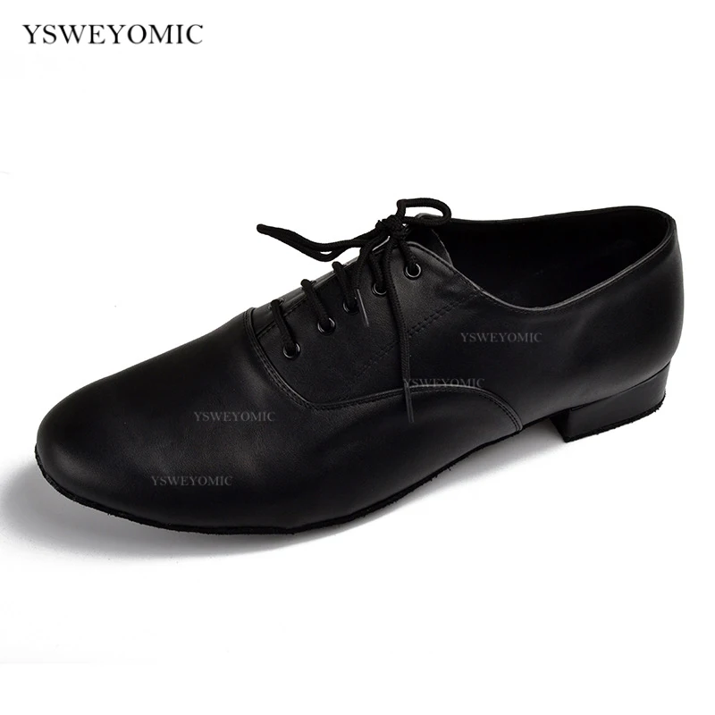 MEN SHOES Profession Latin Dance Shoes Ballroom Shoe Modern Standard Waltz friendship Soft Leather Outsole 2 Heels 2.5 cm 4.5cm