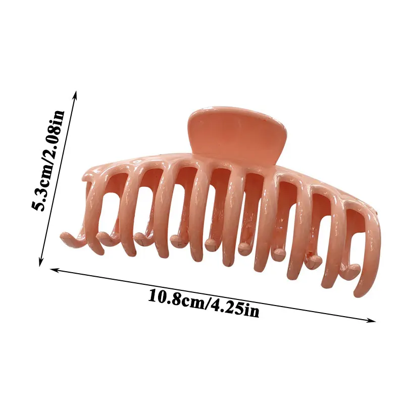 

1Pc Korean Solid Big Hair Claws Elegant Plastic Hair Clips Hairpins Barrette Headwear For Women Girls Hair Accessories Gifts