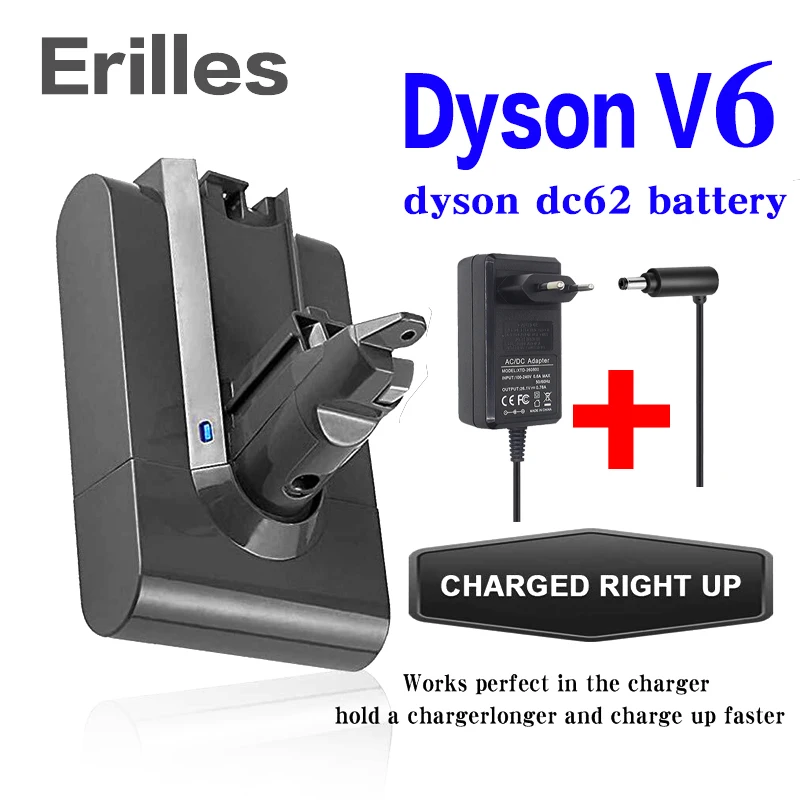 Dyson V6 батарея 6800mAh 21 6 V литий-ионная для dyson dc62 DC58 DC59 DC61 DC74 SV09 пылесос + зарядное