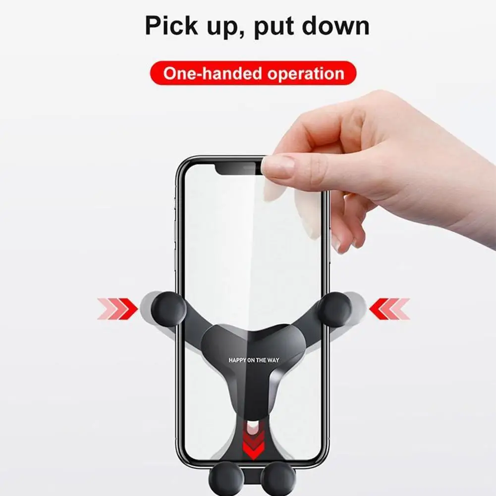 

Gravity Reaction Car Phone Holder In Car Air Vent Mount Smartphone Stand For Cell New Holder Clip Car S7V1