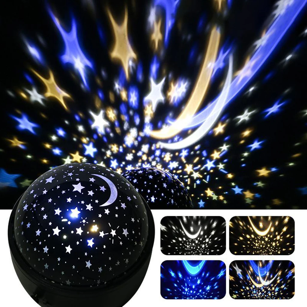 

Projector Light Romantic LED Rotating Desk Lamp Nursery Kids Gifts