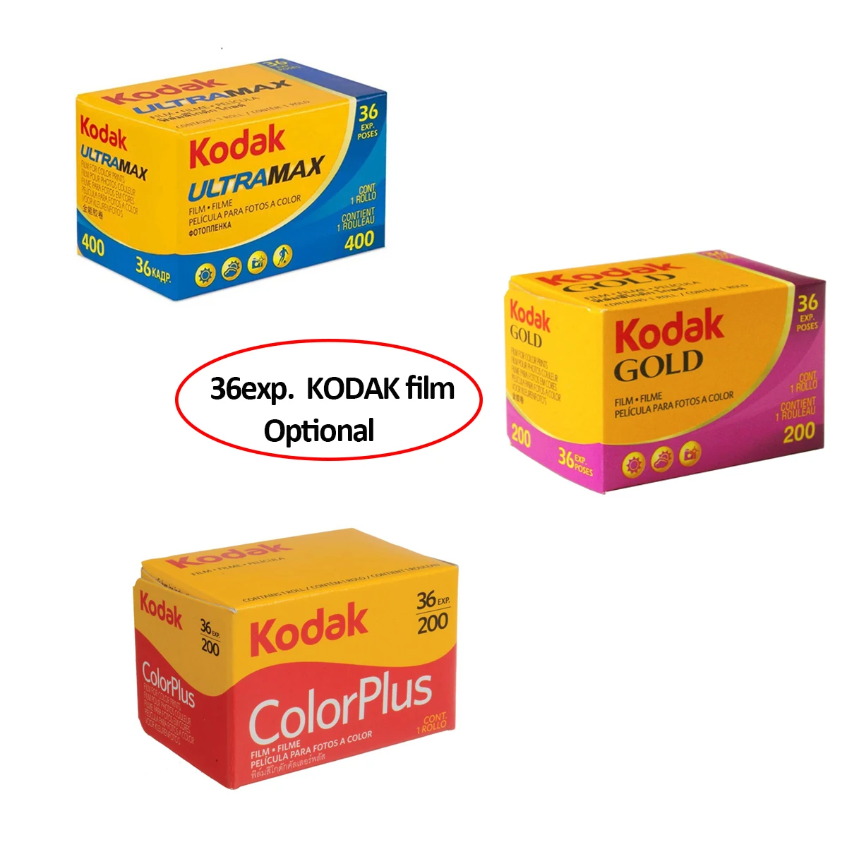 KODAK UltraMax 400/ Color Plus 200 / Gold 200 цветная печать 135-36 35 мм пленка 36 экспозиция в рулоне подходит для камеры M35 / M38