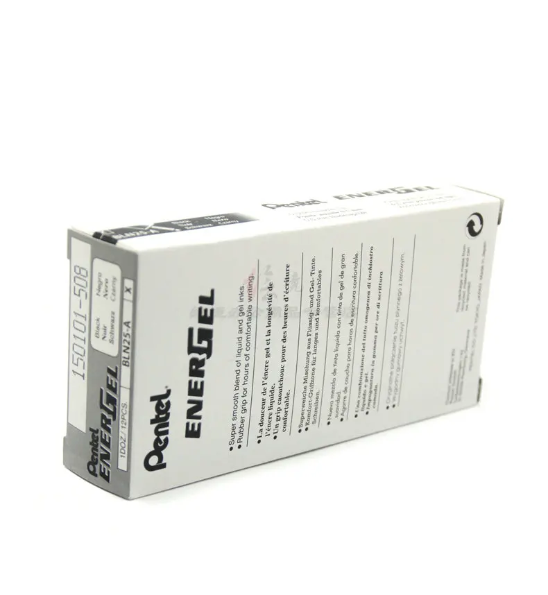 Быстросохнущая гелевая шариковая ручка Pentel BLN25 0 5 мм Япония черный/синий/красный