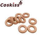 Coskiss, 1 шт., буковая деревянная Геометрическая круглая детская деревянная игрушка для прорезывания зубов, детские погремушки, деревянное кольцо, детский Прорезыватель для зубов, коляска