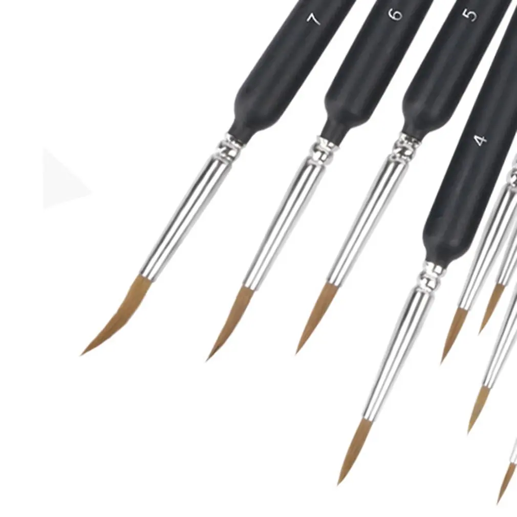 

10pcs Hook Line Pen Watercolor Brush Practical Art Painting Stroke Wolf Hao Hook Line Pen Paint Brush Set Nylon Hook Pen