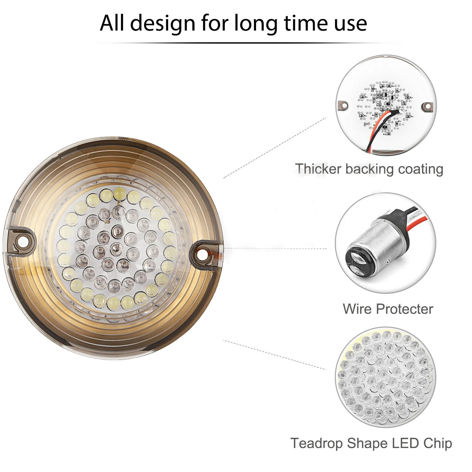 Фонарик для мотоцикла 1156 плосветильник задний диод янтарный светодиодный стоп