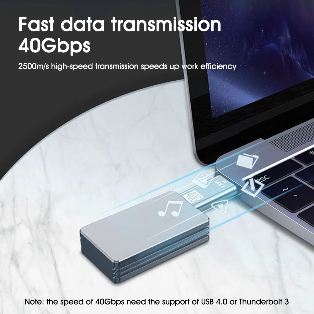 

USB C Adapter Male to Male 40Gbps USB4 High Speed Coupler Adapter Charger Data Sync for Thunderbolt 3 Windows/Mac In Stock