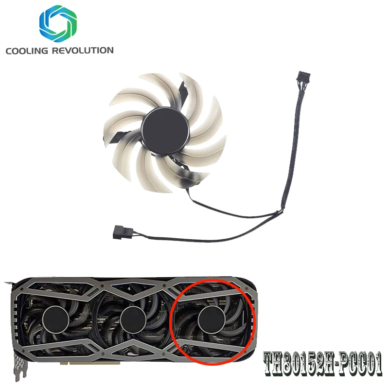 th80152h pcc01 dc12v rtx3070ti rtx3080ti graphics fan fro leadtek geforce rtx 3070 ti rtx 3080 ti life es free global shipping