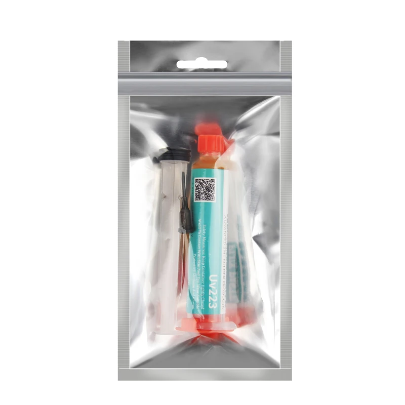 

UV223 10ML Lead-free Solder Paste Flux Syringe No-Clean Welding Flux Grease for PCB BGA SMD Soldering Rework Repair Tool
