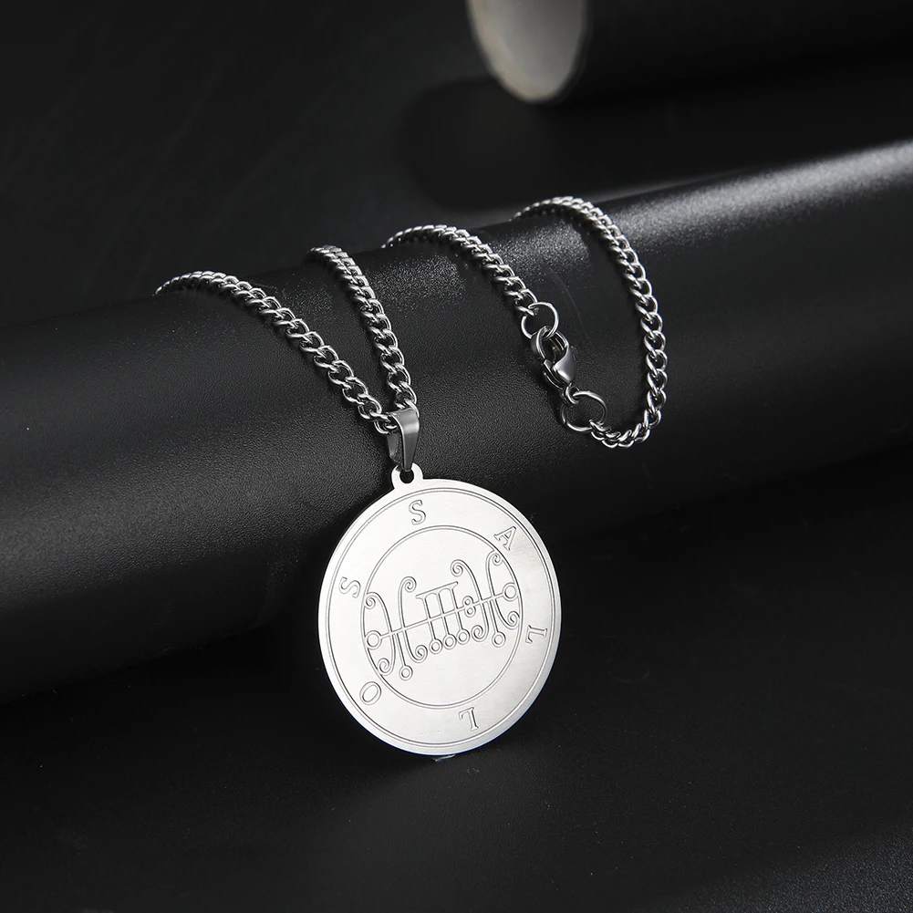 

dawapara Great and Mighty Duke Sallos - Lesser Key of Solomon Seal kabbalah amulet pendant necklace