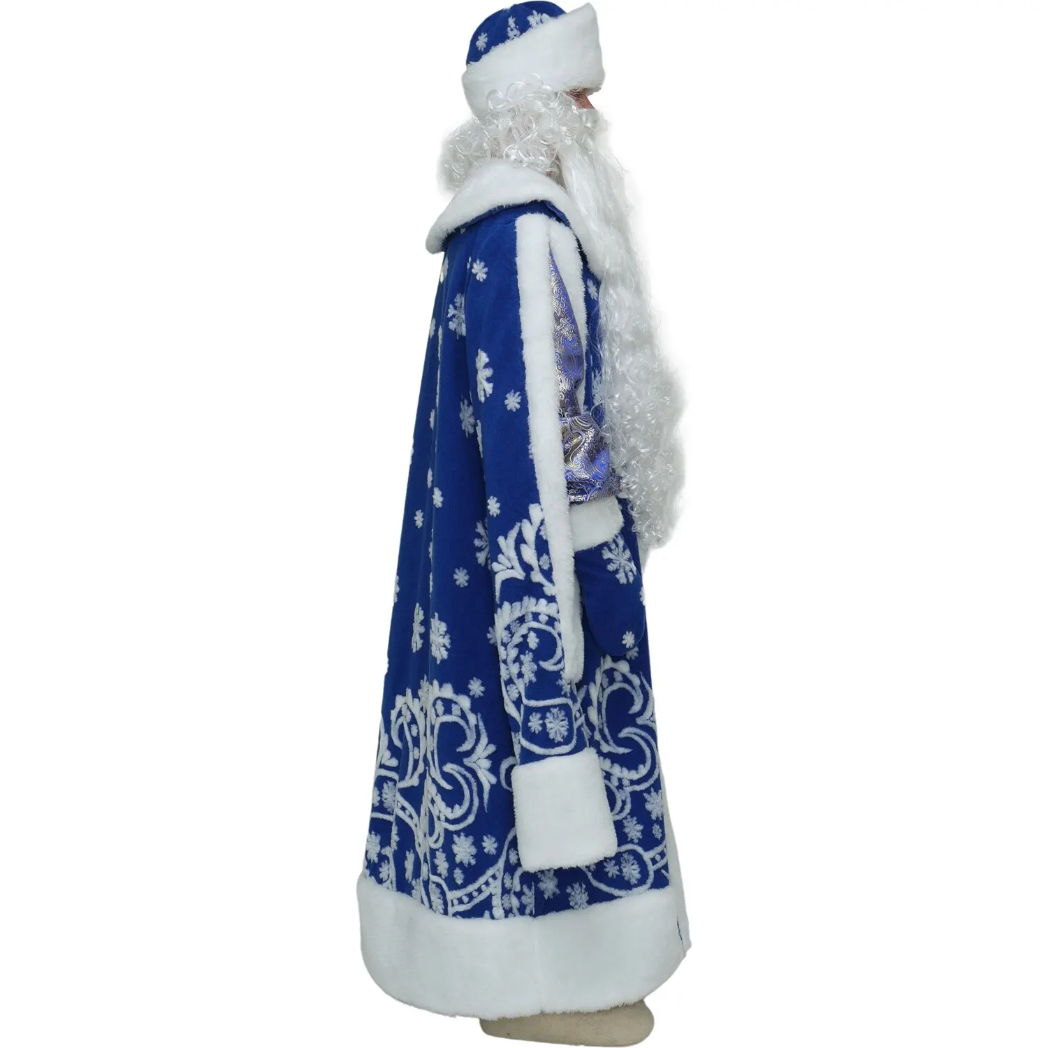Костюм Дед Мороз Боярский синий сделано в России | Тематическая одежда и униформа