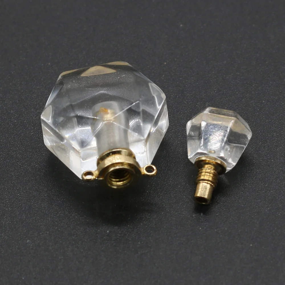 Флакон для духов из натурального камня с двойным отверстием подвеска-диффузор