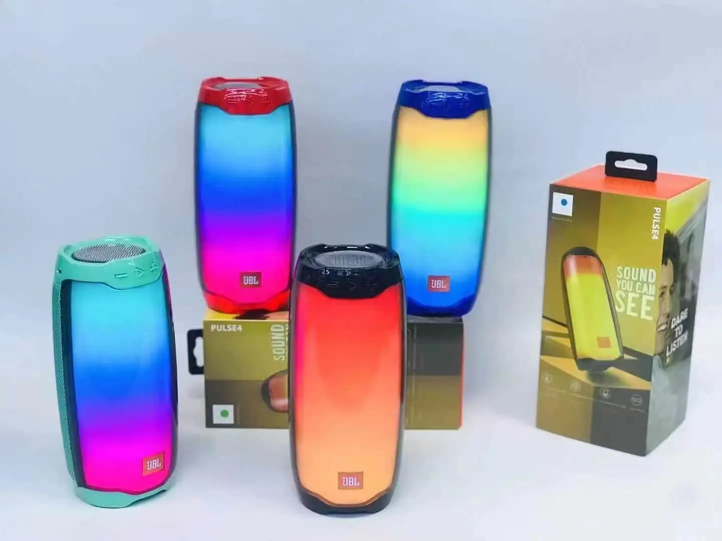 

JBL Pulse 4 Wireless Bluetooth Speaker Pulse4 Portable Waterproof Deep Bass Stereo with LED Light Pulse 3 Flip 5 Charge 4
