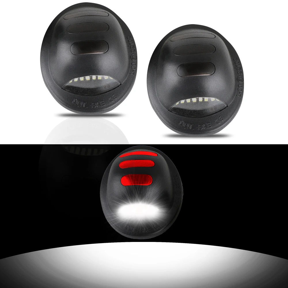 Неоновая лампа в сборе для номерного знака автомобиля 2 шт.|Сигнальная лампа| |