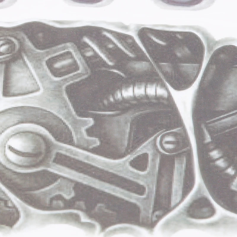 3D механическое крепление на руку гайка тату наклейка для мужчин рука тело