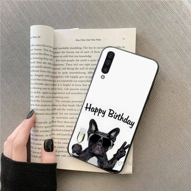 

Frenchies Pretty puppy Pug Bulldog Phone Case For Samsung Galaxy A 3 6 7 8 10 21 01 11 31 91 10S 20S 30S 50S PLUS