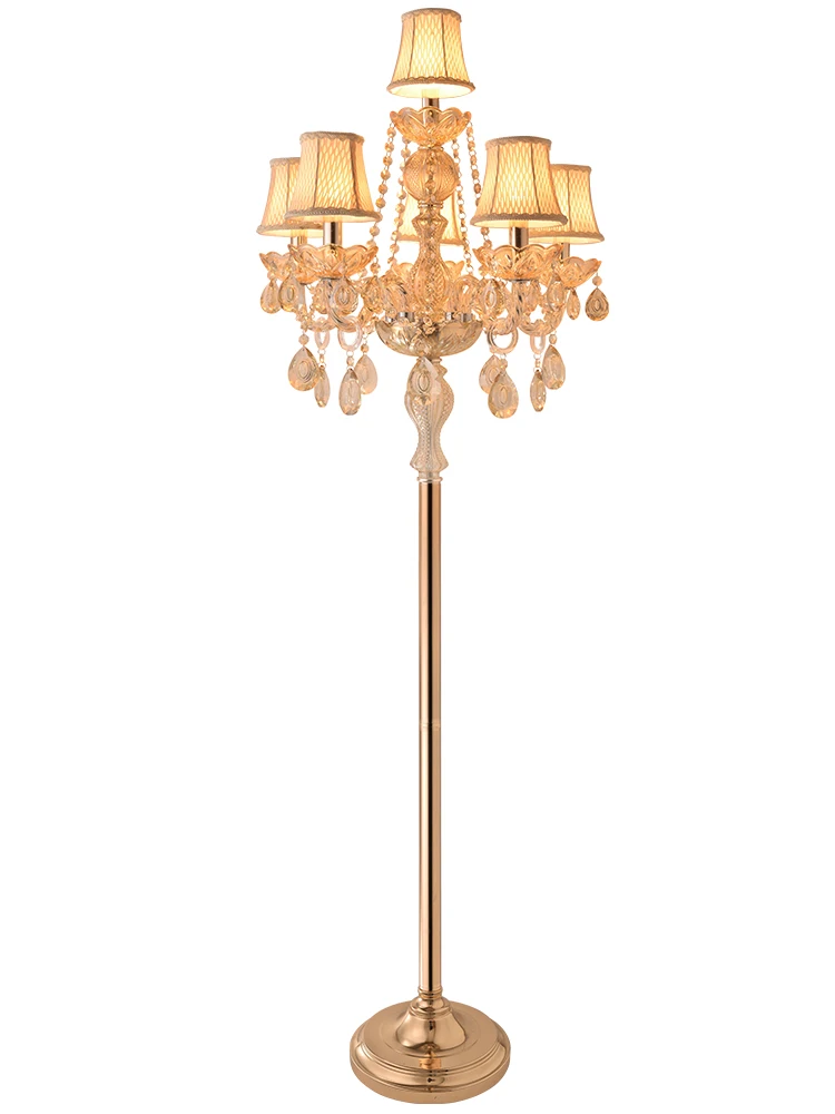 170 см Европейский кристалл торшер Свадебная Светодиодная свеча держатели Отель