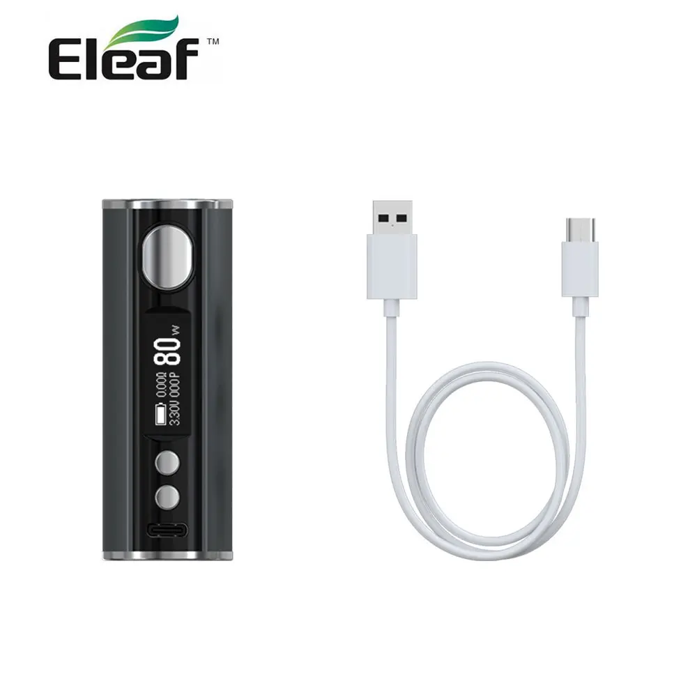 Оригинальный мод Eleaf iStick T80 80 Вт с аккумулятором 3000 мА/ч и зарядным портом Type-C