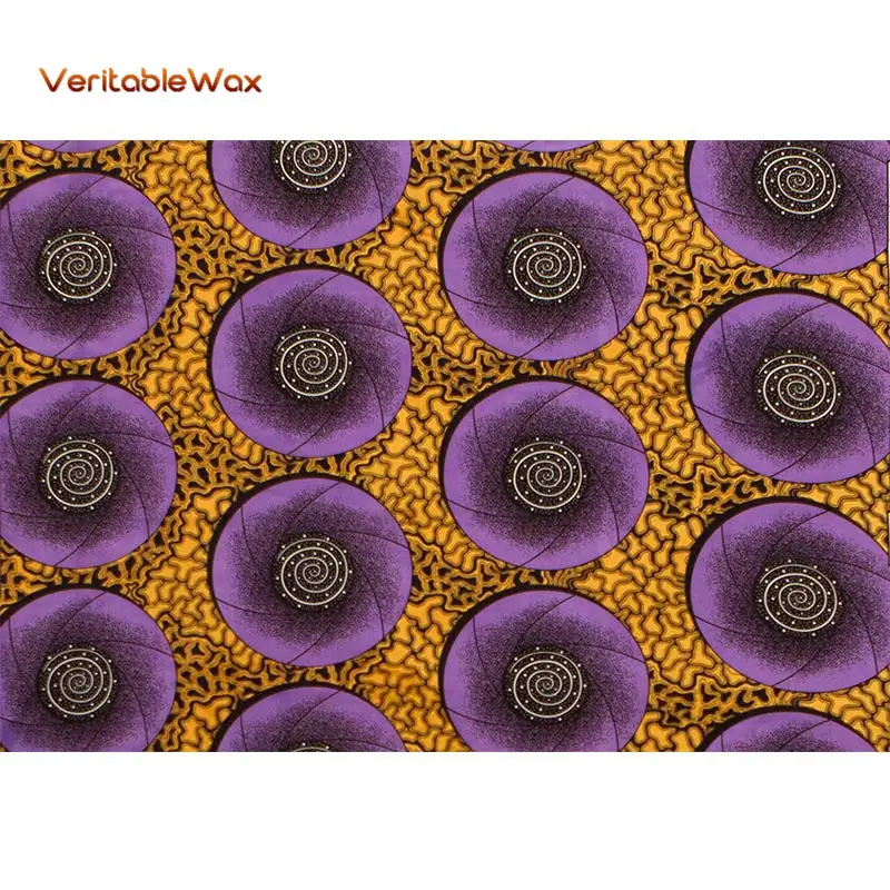 

Ankara Printed Batik Fabric 100% Polyester Real Wax Sewing for Dress Home Decoration Patchwork Tissu Africa Cloth FP6232