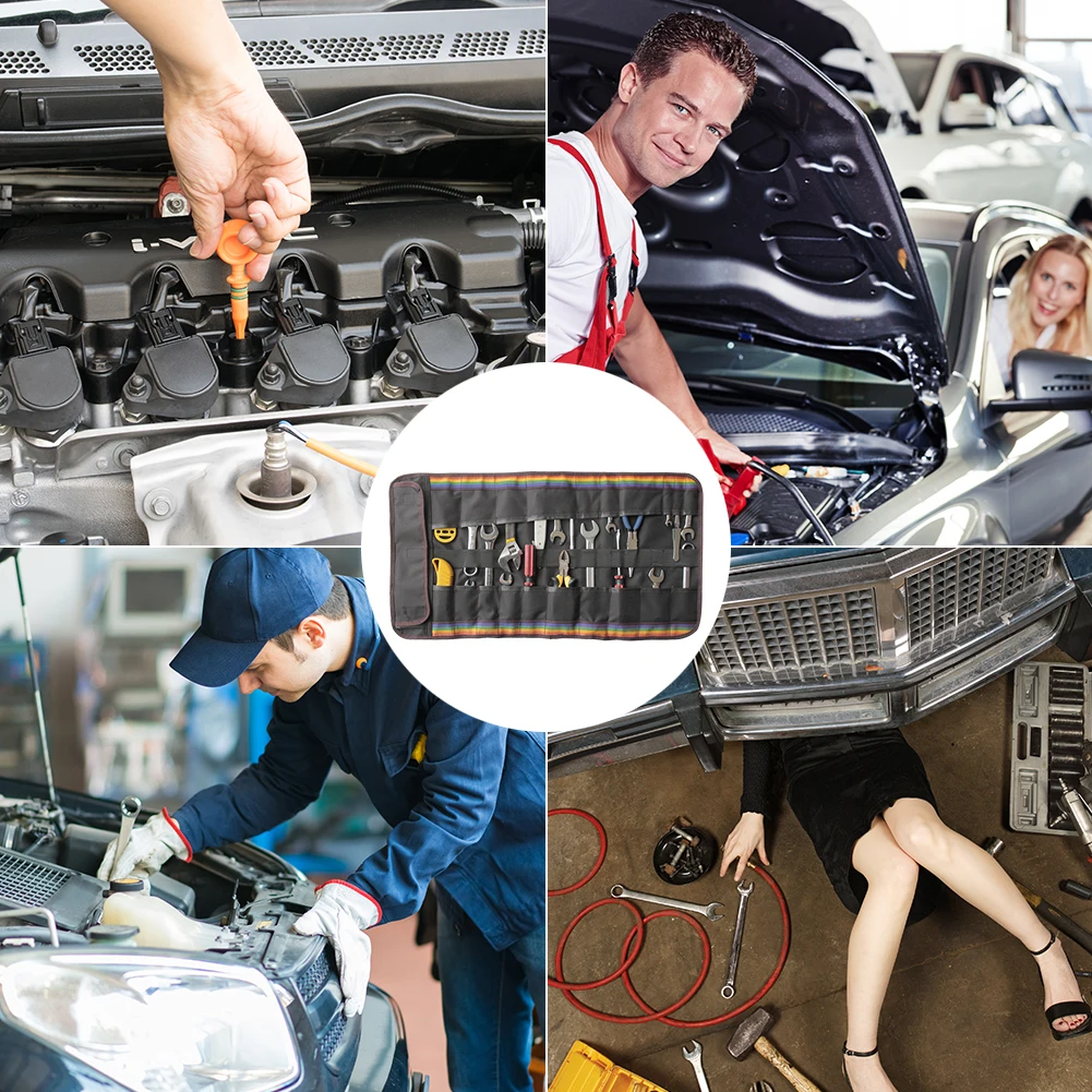 Авто ремонт чемодан на колёсиках отвертка инструмент Клещи тележка для висячая