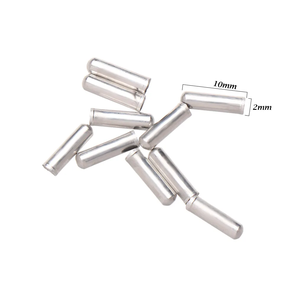 100 шт. серебристые колпачки для велосипедного троса | Спорт и развлечения