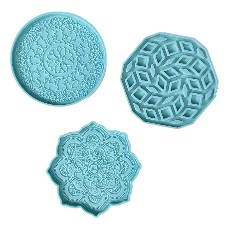 

Tray Molds DIY Resin Coaster Molds Silicone Resin Tray Molds Epoxy Resin Casting Molds for DIY Casting Home Decoration