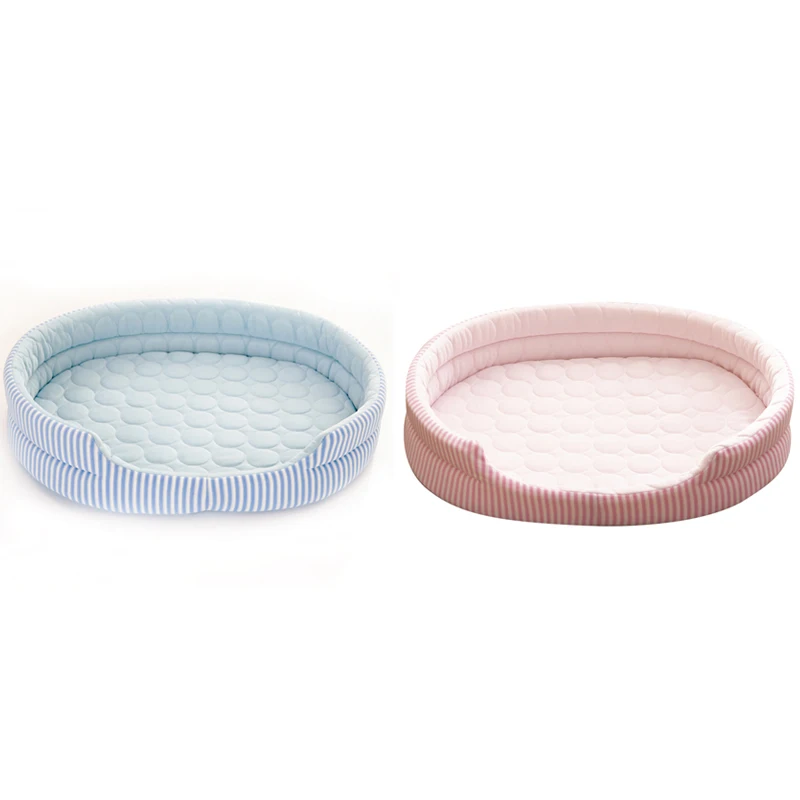 Лучшая кровать для домашних животных ледяная шелковая подушка собак летняя льда