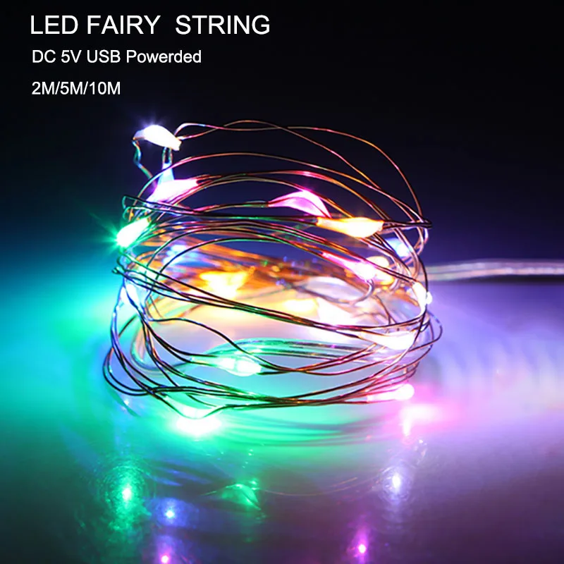 5V USB светодиодные Волшебные рождественские украшения для дома Рождественская