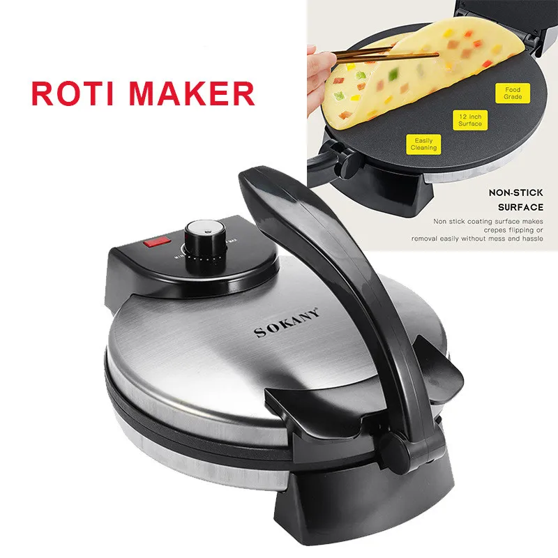

Electric Crepe Makers Non-stick Coating Plate Pizza Griddle Baking Pan Roti Making Machine Pancake Makers Cooking Appliances