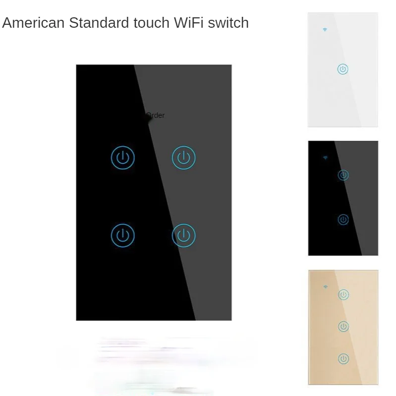 

Interruptor Wifi Interruptor Inteligente Smart Home Touch Smart Wifi Wall Switch Alexa Voice Intelligent Remote Control
