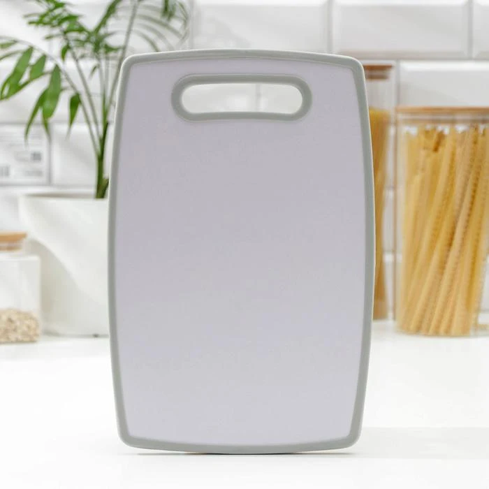 Доска разделочная прямоугольная Доляна Мрамор и золото 30х20 см | Дом сад